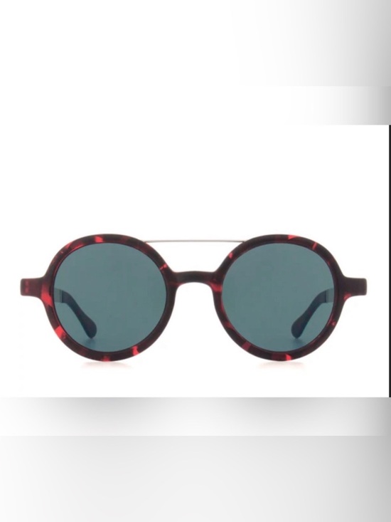 Komono Accessories - KOMONO Vivien Tortoise Silver Sunglasses Round Red
